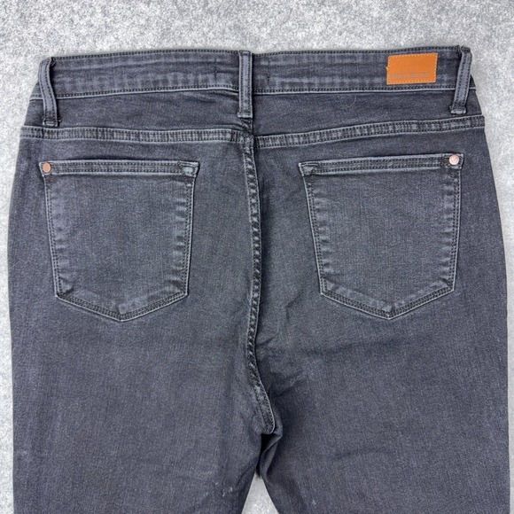 Judy Blue Jeans Womens 15 32 Black Skinny Fit Distressed Leopard Patch Denim - Picture 8 of 12